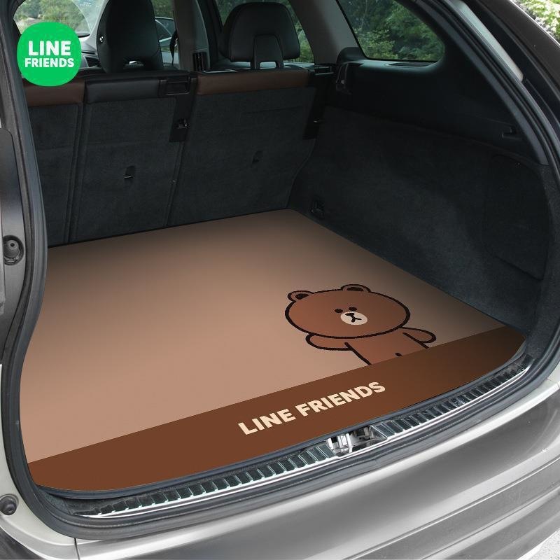 LINE FRIENDS自動車トランクマット専用トランクマット四季通用カードテールマット|undefined