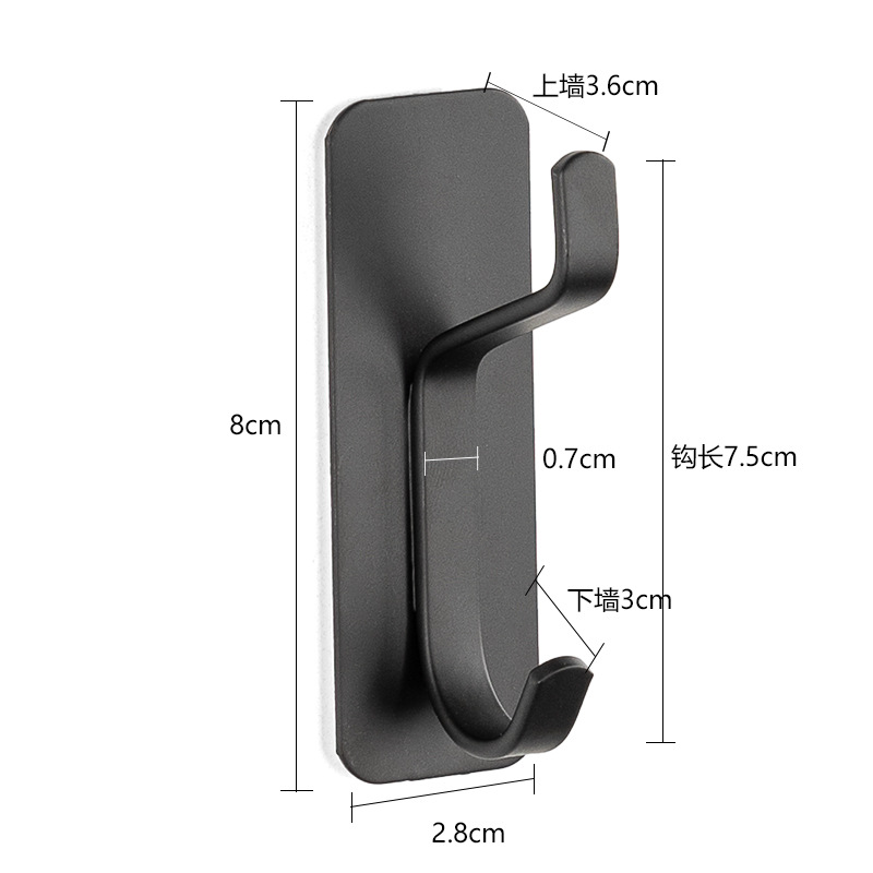 Ganchos de pared de acero inoxidable 304, adhesivos fuertes, sin necesidad de taladro