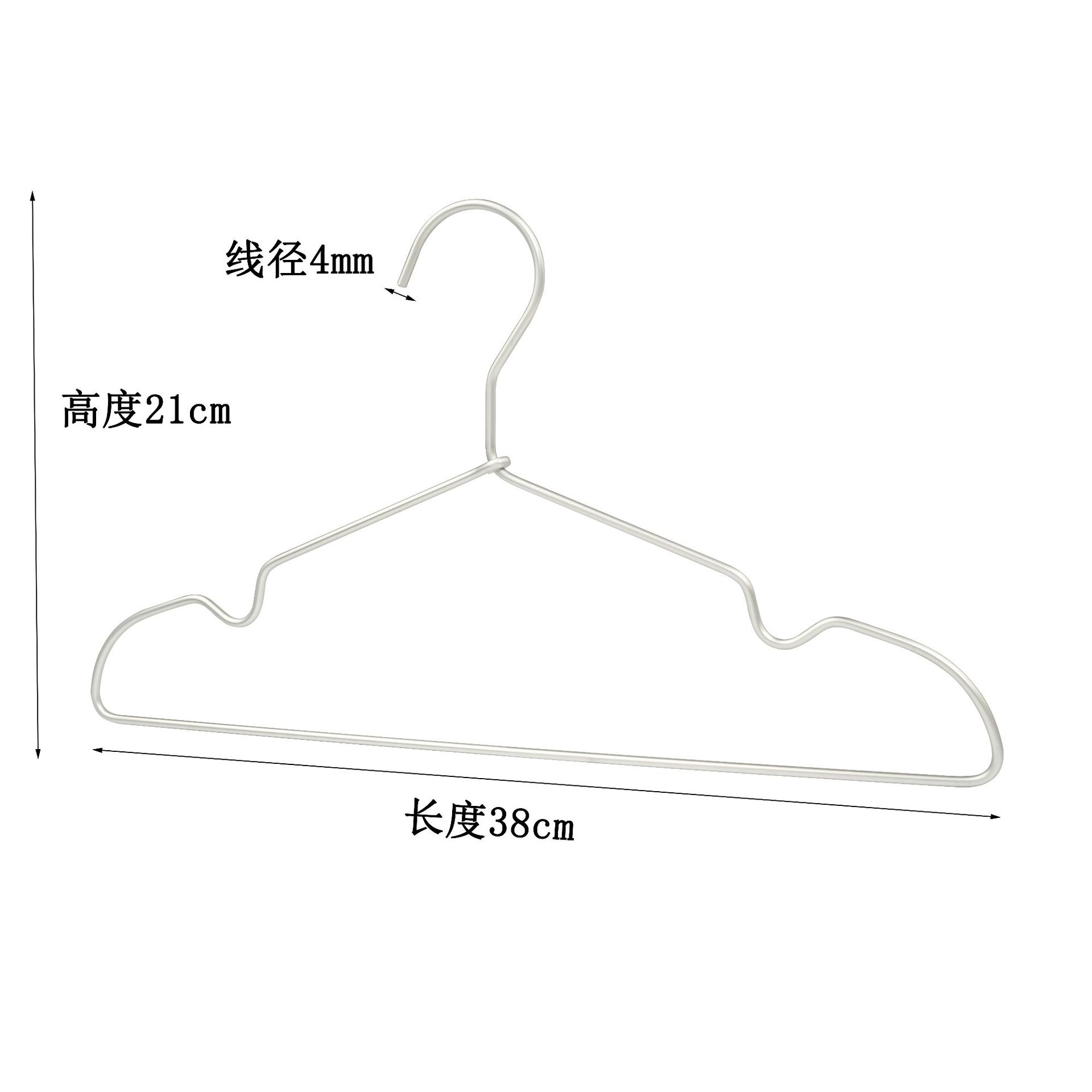 Percha de aluminio no impresa pantalones de secado de metal pantalones de rack clip percha de aleación de aluminio sin costura ropa gruesa antideslizante soporte ventas directas de fábrica