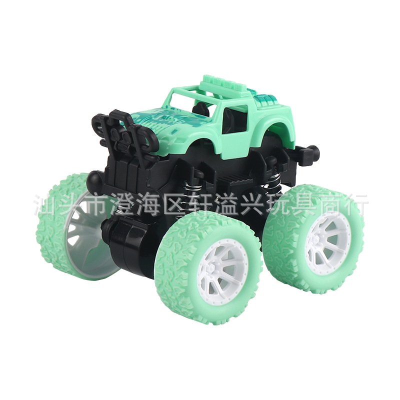 Tiktok Red juguete para niños fuera de la carretera tracción en las cuatro ruedas coche de inercia Tire hacia atrás coche chico puesto de mercado nocturno fábrica al por mayor