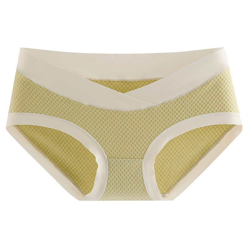 Ropa interior de las mujeres embarazadas algodón antibacteriano inferior entrepierna delgada cintura baja vientre soporte ropa interior sin costuras para el embarazo temprano, medio y tardío