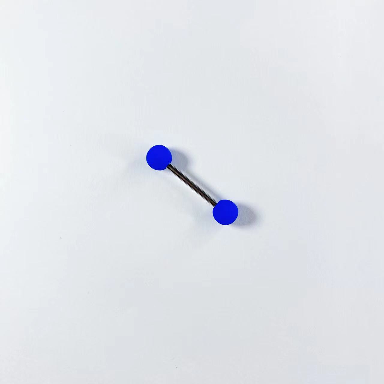 Hot Girl Acrylic Tongue Ring Niche Ins Tongue Piercing Jewelry 12mm Bar Length Stainless Steel Wholesale detail image 10