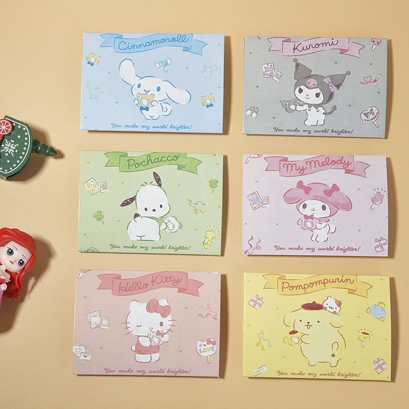Sanrio, складная открытка для друга, открытки, мультяшные заколки