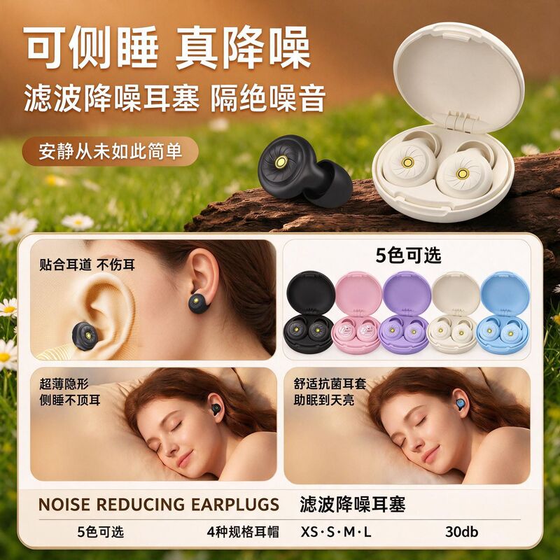 Cross-Border Super Soundproof Earplugs That Do Not Hurt the Ears, Soundproof Earplugs for Sleeping, Anti-Noise, Snoring, Noise Reduction, In-Ear Type