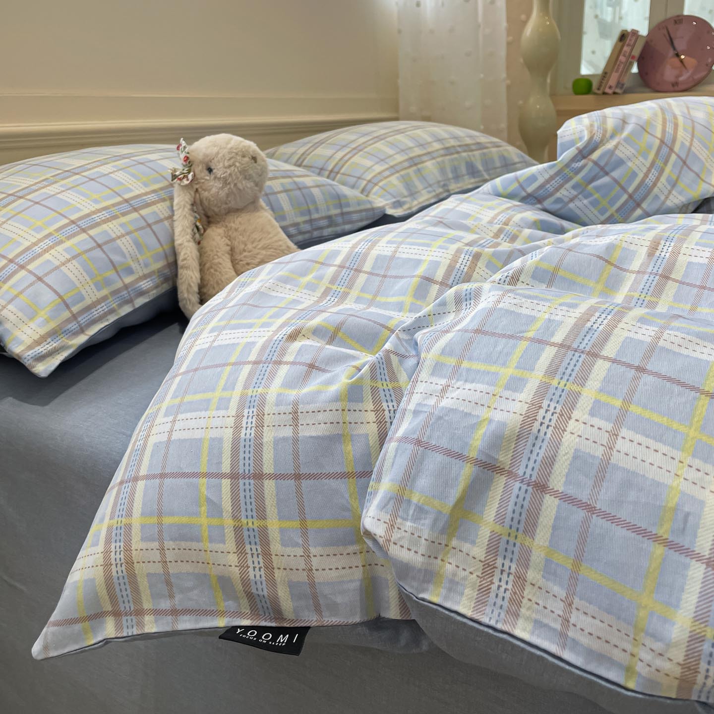 Cama de algodón de cuatro piezas set2025 nuevo algodón de cuatro estaciones sábanas universales set de cama de tres piezas