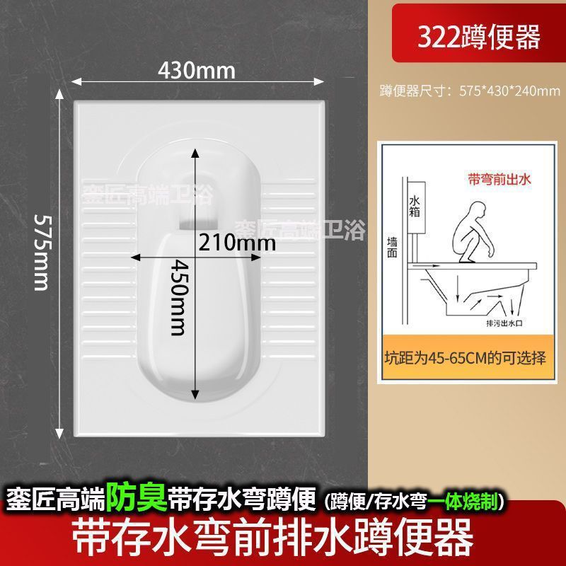品牌蹲便器水箱卫生间后排蹲坑便池大便器蹲便器大号特大号家用|undefined