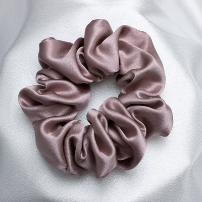 Saç üçün rezinlər – Sleep Hair Accessory - xiaguang-purple-4cm-100-mulberry-silk-30mm