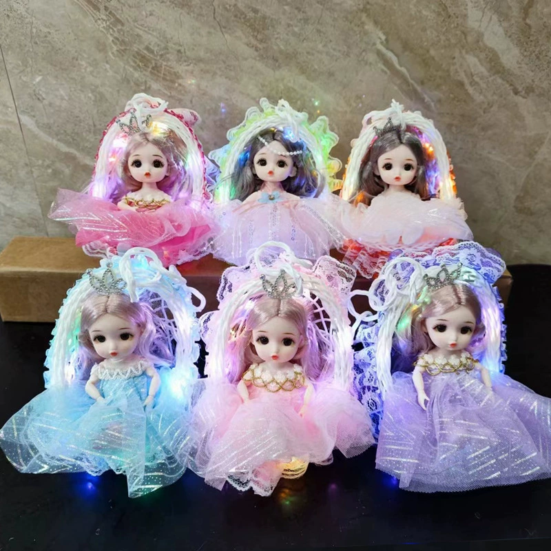 Светящаяся мигающая кукла, корзина, игрушка, висячая корзина, русалка