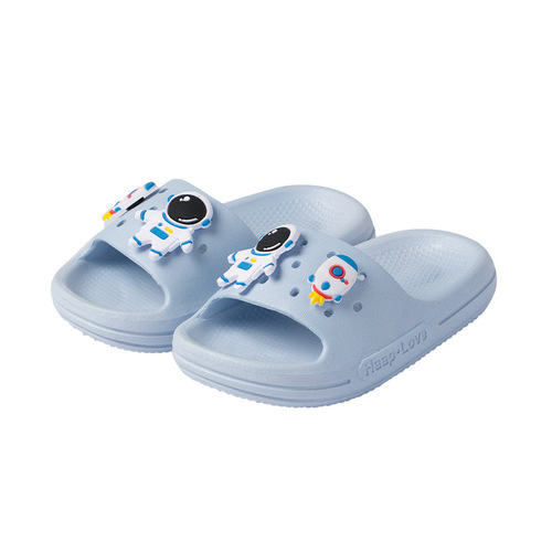 Astronaut children's slippers summer boys non-slip girls cartoon children's baby slippers cute hole shoes