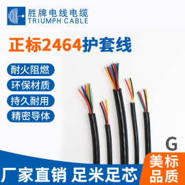 胜牌电线厂家 UL2464-20AWG#2芯/3芯/4芯多芯护套线 美标DC电源线