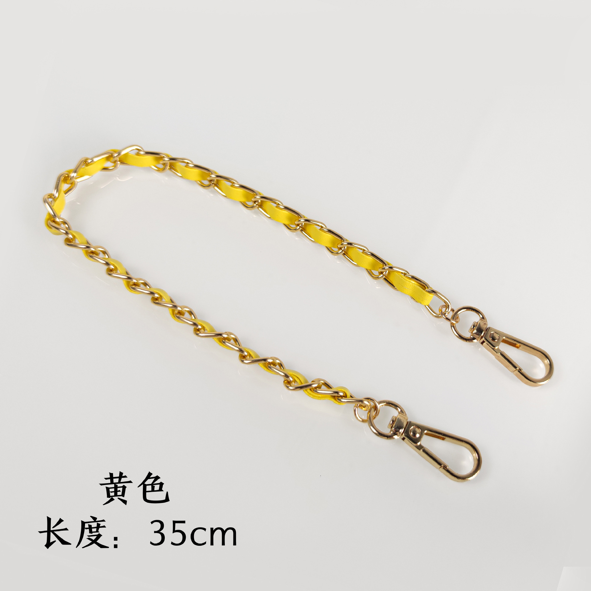 Short 35CM yellow gold chain
