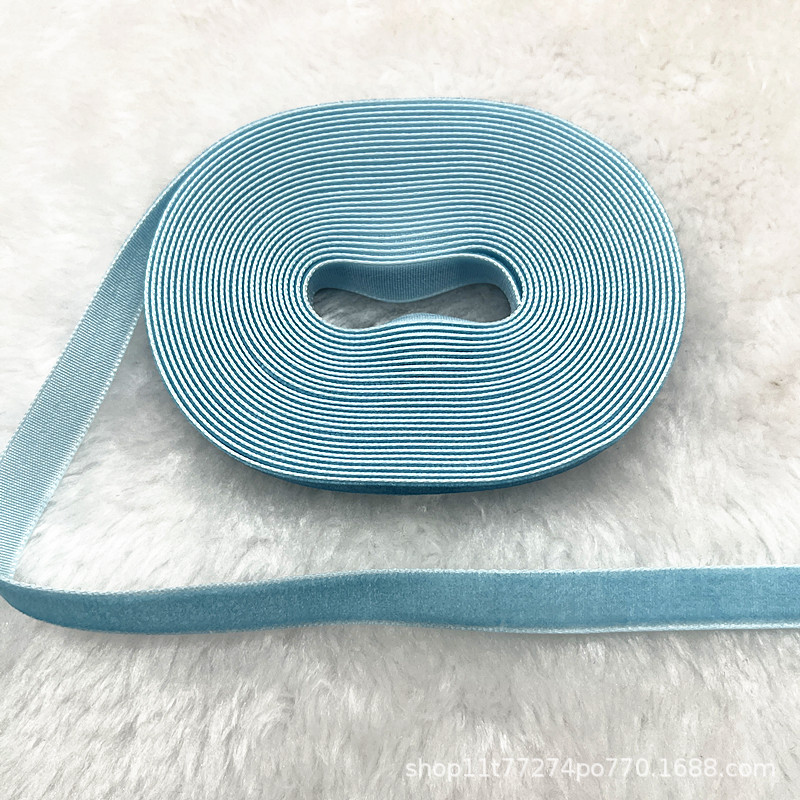 Fabricantes al por mayor 1CM hechos a mano embalaje de regalos de cinta de lana unilateral cinta de cebolla cinta de terciopelo decoración DIY