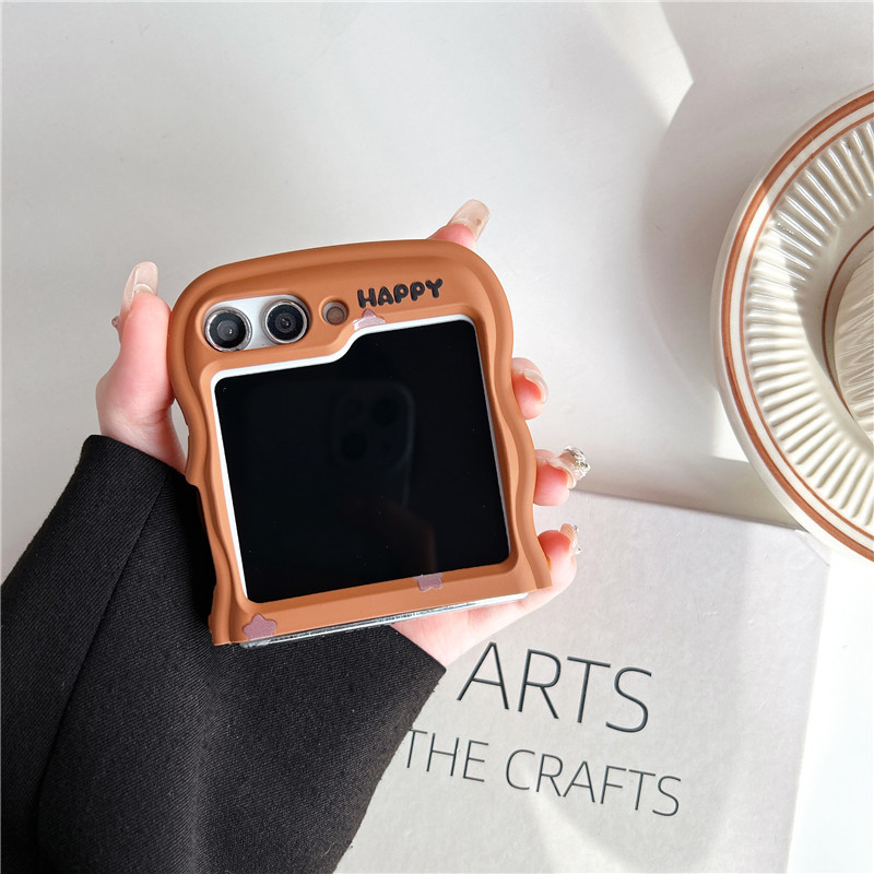 Korean style scarf dog for Samsung zflip 5 fold folding screen phone case Samsung Galaxy ZFLIP4 lanyard_voghion.com