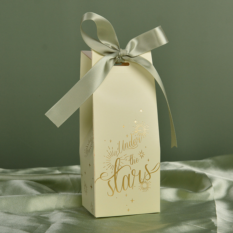 Caramelo pequeño lote verde caja de dulces frescos boda mano pequeña caja de regalo caramelo translúcido pequeña bolsa de regalo