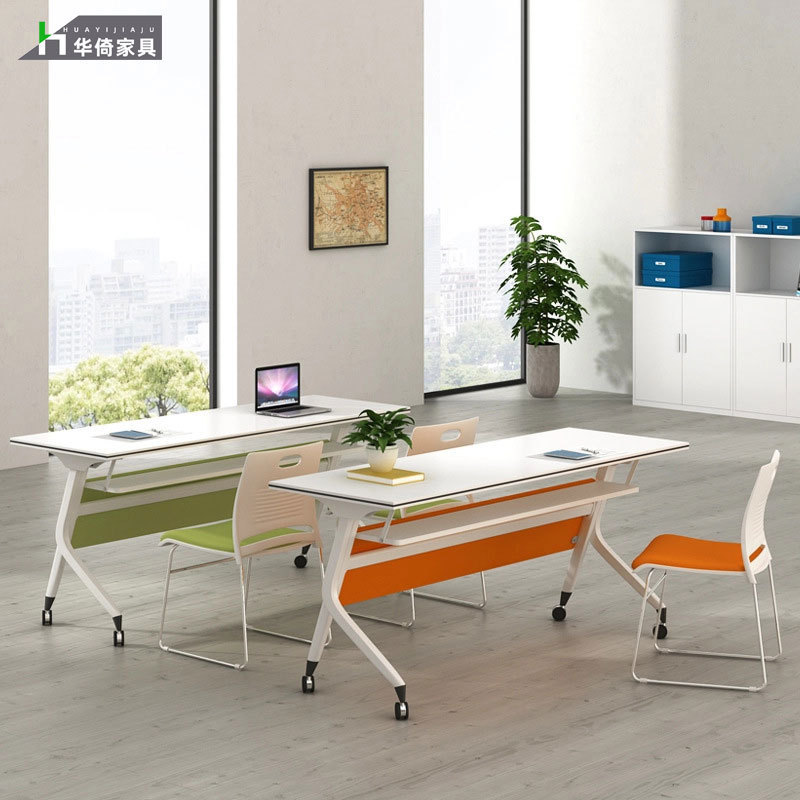 Training Table, Movable Desk, Multi-Functional Splicing Conference Room Long Table, Modern Folding Conference Table, Computer Table