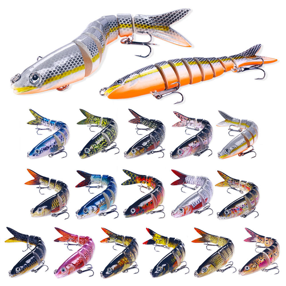 Nuevo Luya cebo multi-Sección de pescado 16 colores 13cm 18g biónico multi-Sección de cebo duro Comercio exterior Luya pesca cebo falso