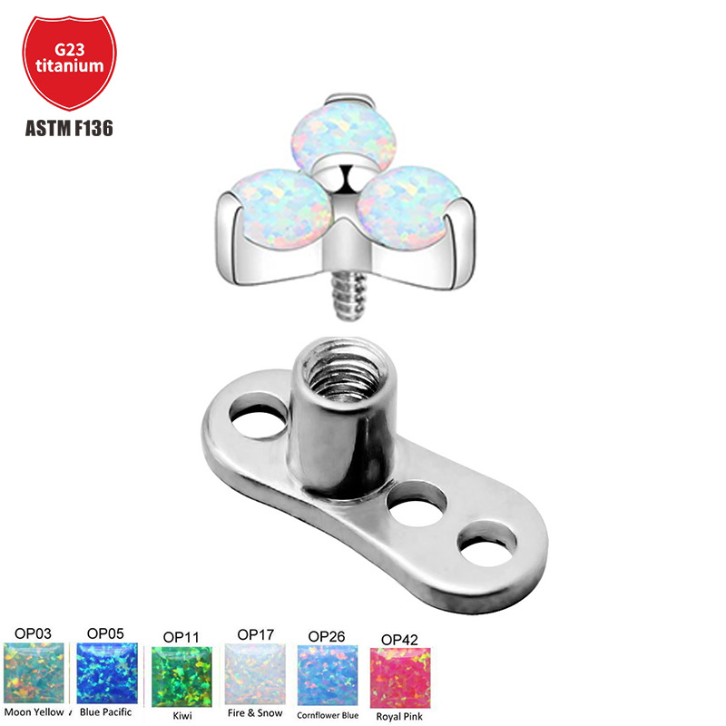 Pointed titanium steel lip stud product view