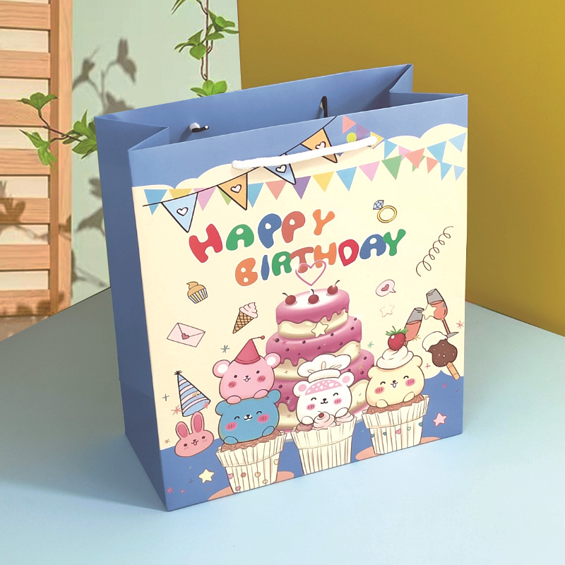 Bolsa de regalo de estilo de pintura al óleo, bolsa de regalo de temporada de graduación, bolsa de regalo de alta calidad, bolsa de papel, bolsa de embalaje de regalo