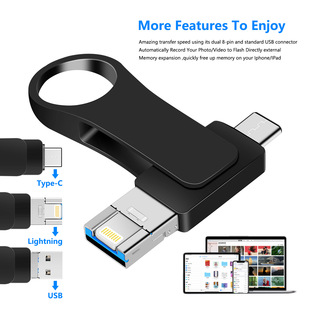 1Tb Cross-Border Four-In-One Otg Mobile Phone USB Flash Drive Suitable for Apple/Type-C/Android/Usb USB Flash Drive 2Tb