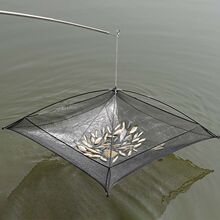 开放式折叠捕鱼笼虾笼抬网搬网抬渔网龙虾抓鱼搬筝手抛网新款