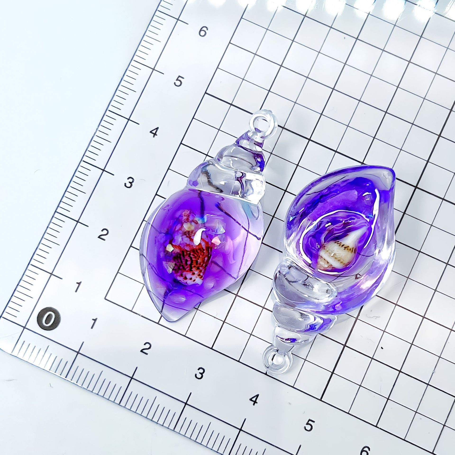 5g Weight Pendant Jewelry Making Type 30*50mm Jewelry Making Size DIY Jewelry Accessories Classification 1 Piece Quantity Resin Material Conch Pattern All Seasons Season Cute, Beach Style 1 Piece 30*50mm Resin Conch Pendant DIY Jewelry Accessories 8
