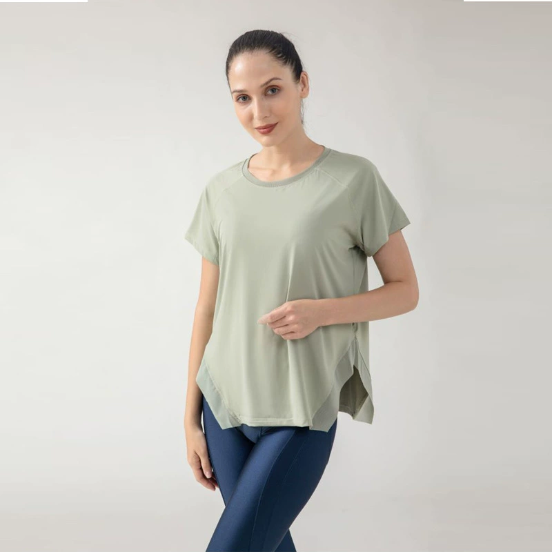 Новая свободная спортивная йога бег блузка