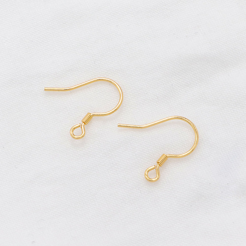 Zhongxing S925 silver simple earrings accessories ear hooks handmade earrings earrings semi-finished diy jewelry accessories wholesale