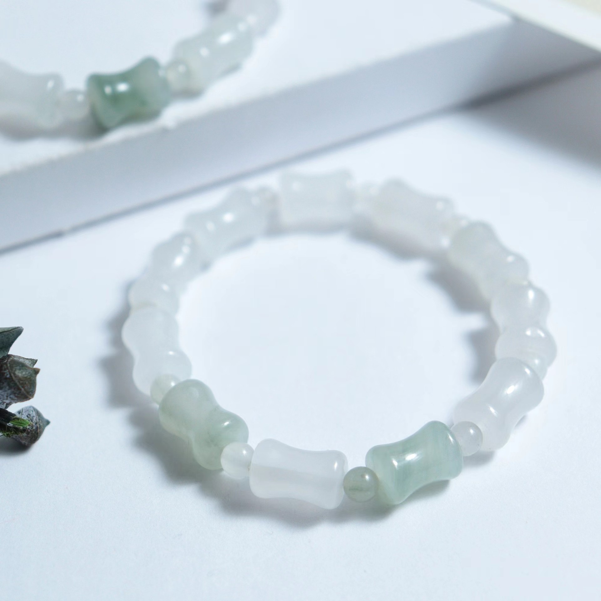 Tianshan pulsera de jade azul para mujeres Xinjiang oro jade blanco jade cuentas DIY multi anillo flotante calabaza pulsera al por mayor