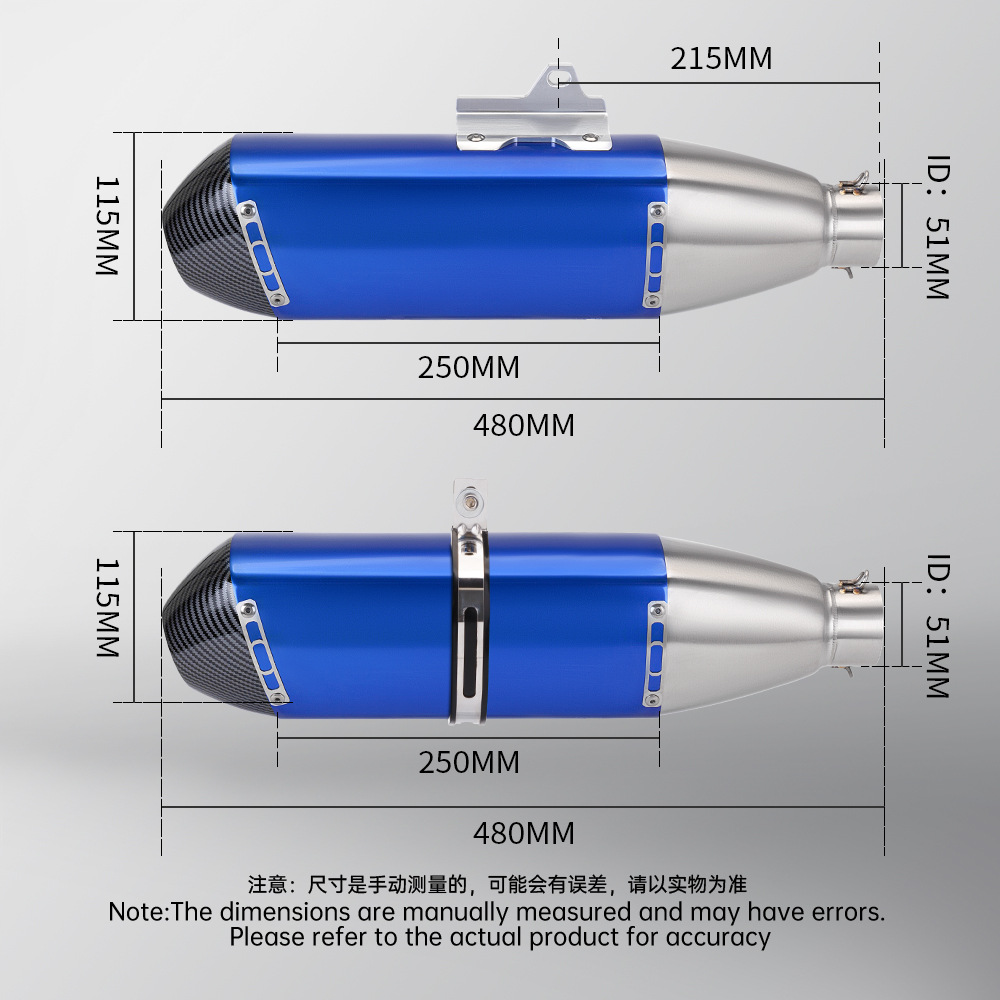 Crf250R Full Section Exhaust Pipe Modification Crf250Rally Stainless Steel Split Front and Rear Sections 2012-2025