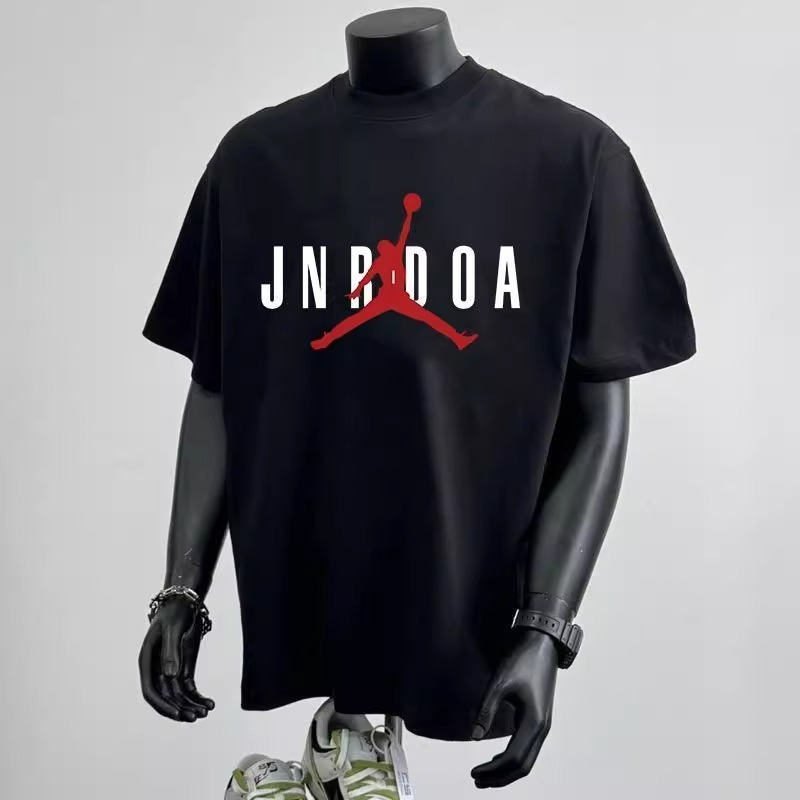 アメリカのニッチストリートファッションブランドフライングマン半袖Tシャツ男性と女性のための夏のルーズカジュアルヒップホップコットントップ|undefined