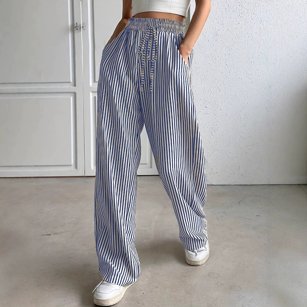 Casual trousers, European style, for import, Amazon, loose straight fit