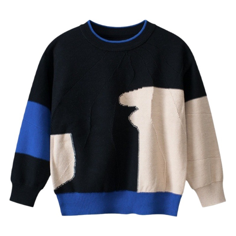 27 niños de estilo coreano ropa para niños transfronterizos otoño e invierno Bebé niños ropa tejida suéter entrega de una sola pieza