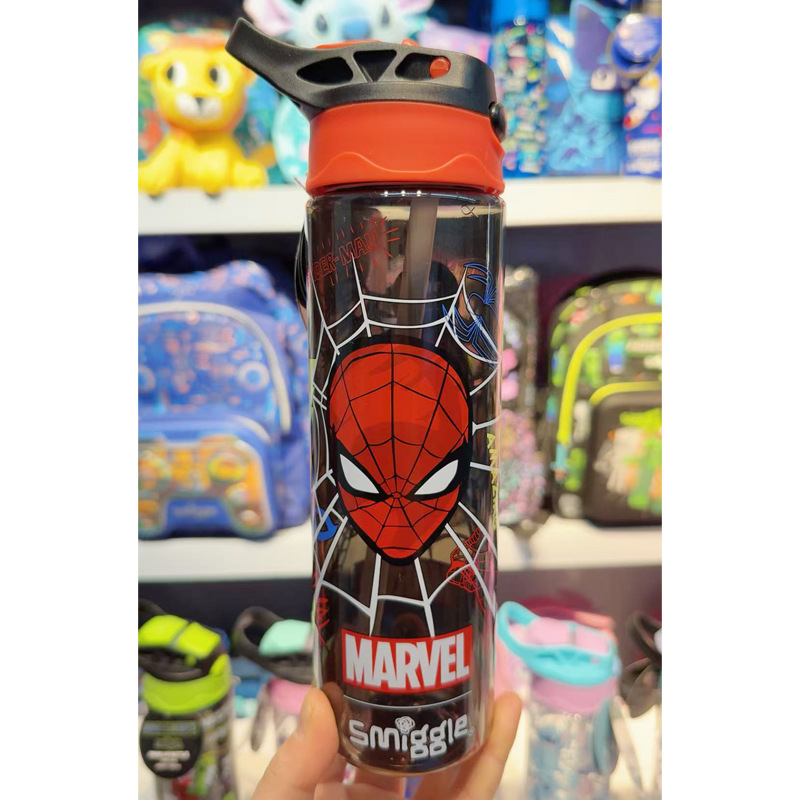 Taza de agua con pajita smiggle australiana Taza ligera y transparente para niños y niñas Taza de agua de 650ml de gran capacidad