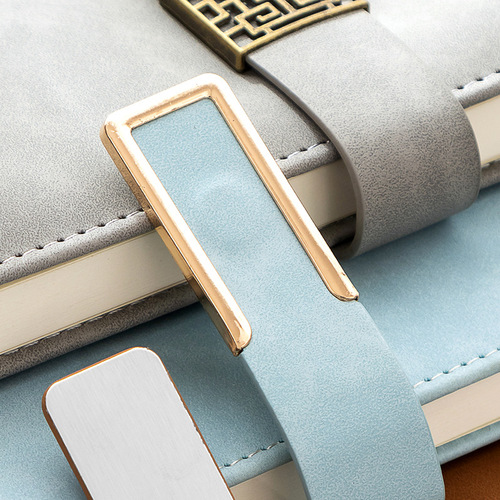 Wholesale business notebook custom logo magnetic closure notebook retro strap corporate office customization A5 memo pad notebook