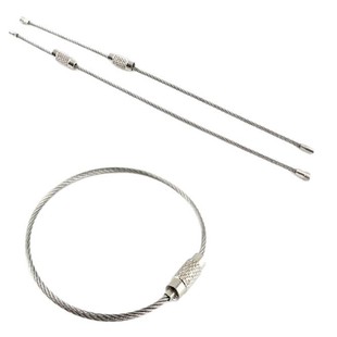 Color coated wire ring multifunctional keychain ring DIY accessories stainless steel key rope ring