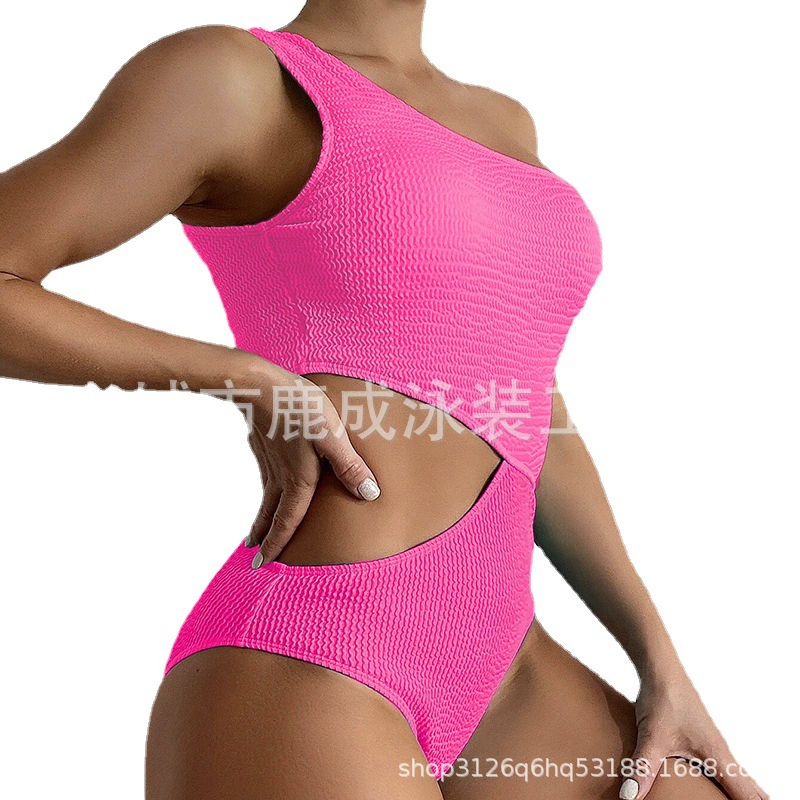 2024 монокупальник женский консервативный весенний одно плечо купальник BIKINI Купальник хлоростойкий