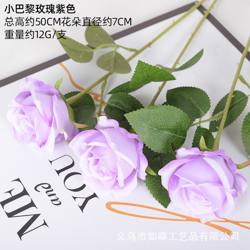 Flores artificiales moradas para bodas, estilo Monet, arreglos florales para el suelo del salón de bodas, flores de seda morado claro.