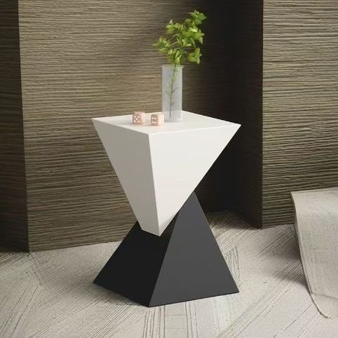 客厅家用创意轻奢茶几简约现代方型几何可移动沙发边几卧室床头柜