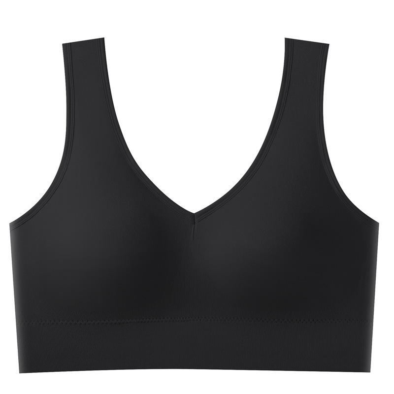 Malla de encaje espalda ropa interior deportiva Sujetador push up pecho más tamaño base tubo superior envuelto chaleco para las mujeres