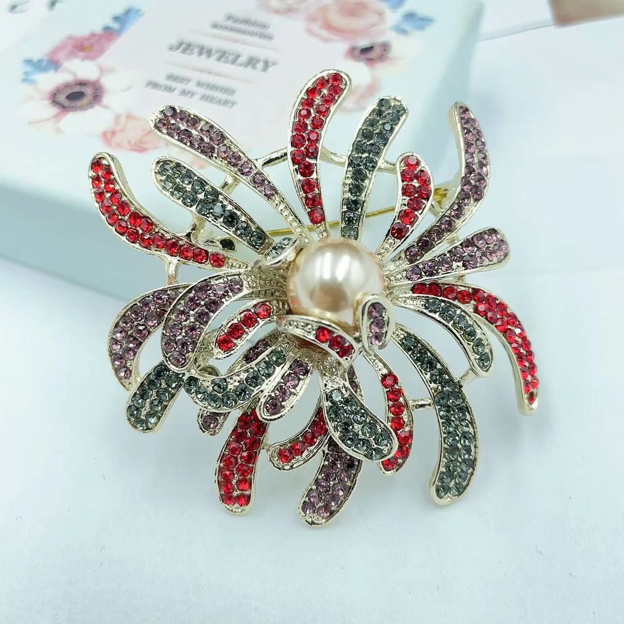 Elegant Flower Artificial Gemstones Alloy Unisex Corsage display picture 3