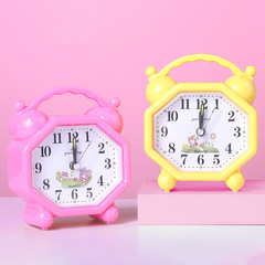Creative Fashion Minimalist Colorful Alarm Clock Children's Cartoon Alarm Clock Creative Student Hour Clock Silent