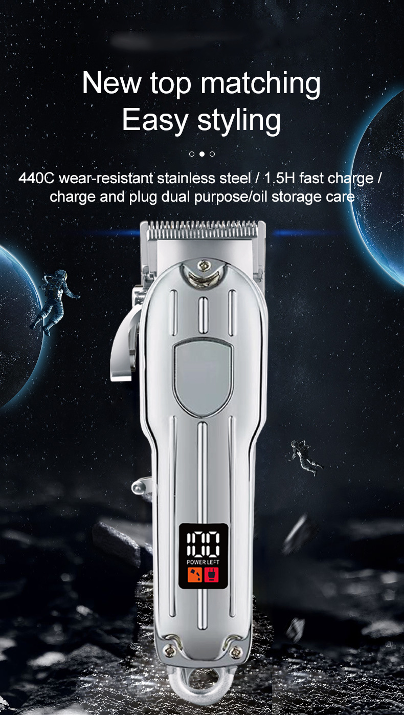 Tagliacapelli professionale elettrico con display digitale_voghion.com