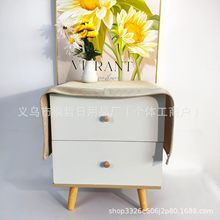 COMFEELING 床边桌布 床头柜 防尘罩 网格桌布 时尚现代小桌巾
