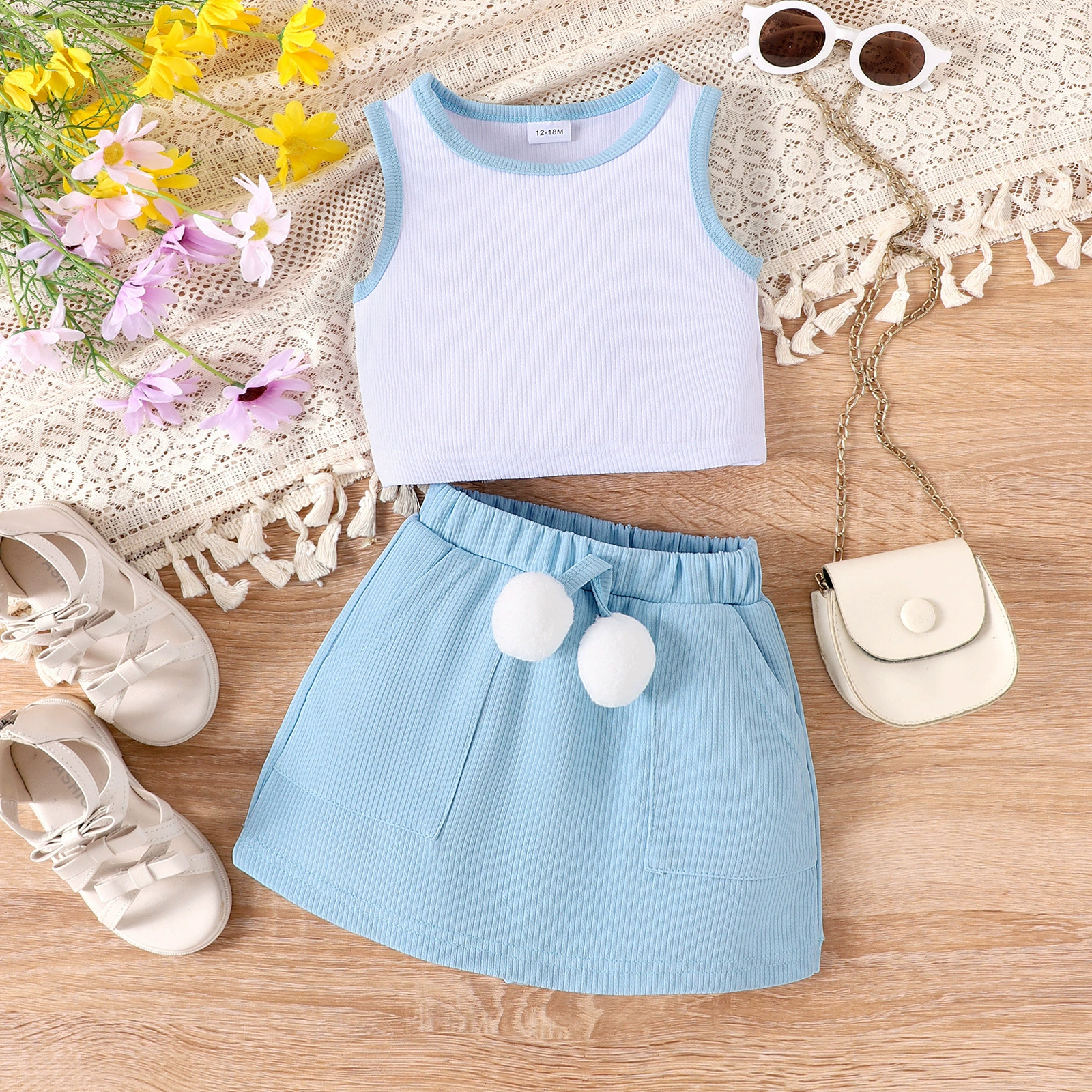 Vest for leisure, set, European style