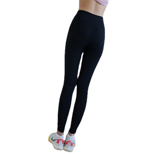 Spring new high quality nude tight hip lifting slimming yoga pants women's sports running pocket trousers fitness training