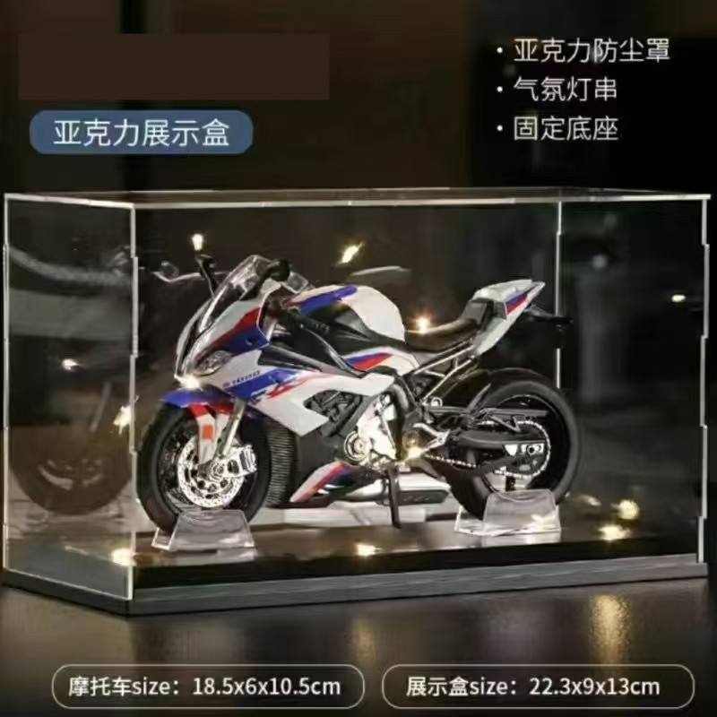 Huayi 1/12 Chuan H2R modelo de motocicleta de aleación de simulación modelo de motocicleta de juguete de deslizamiento de luz y sonido para niños