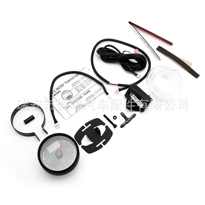 Car Modification Instrument Greddi Water Temperature, Engine Speed, Oil Pressure, Turbocharger Voltage, Vacuum, and Exhaust Temperature Multifunctional Vehicle Gauge