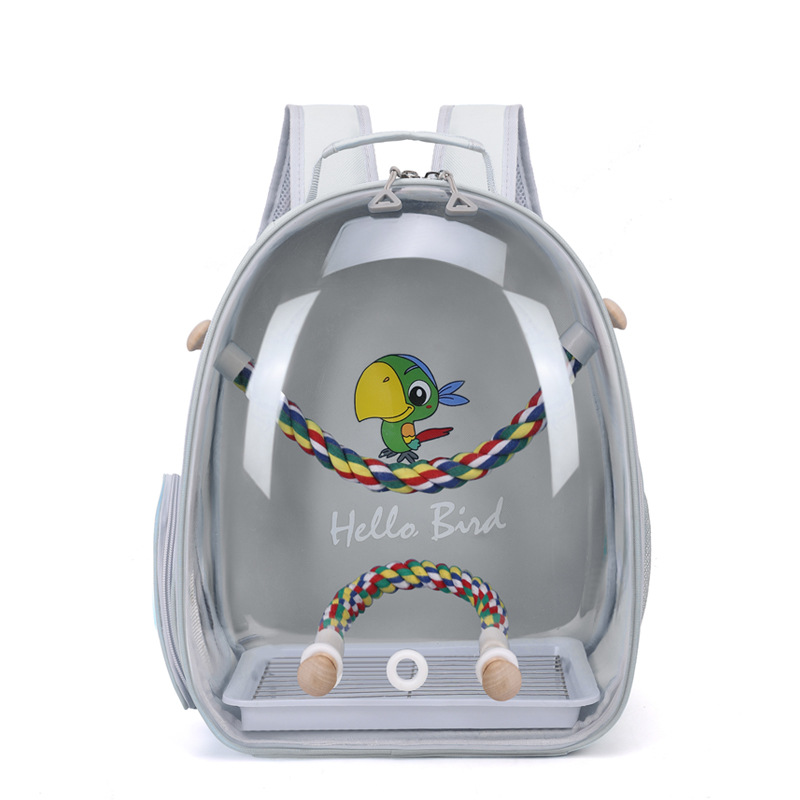 Hola novia bolsa de pájaros bolsa de loros bolsa de hombro mochila porosa transpirable portátil máquina de almacenamiento de cenizas piel de tigre de xuanfeng