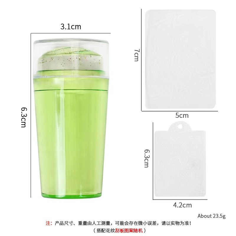 Transfronteriza Manicura nueva silicona sola y doble cabeza sello francés conjunto completo de uñas de bricolaje herramientas de impresión colección