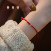 Chenxi 2023 Весенний новый браслет с Красной веревкой Ретро Benmingnian Ручная Веревка ниша в стиле дизайна